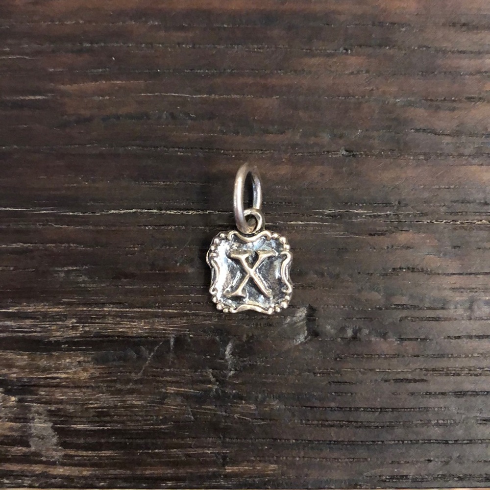 Letter “X” Creat Insignia Charm Waxing Poetic